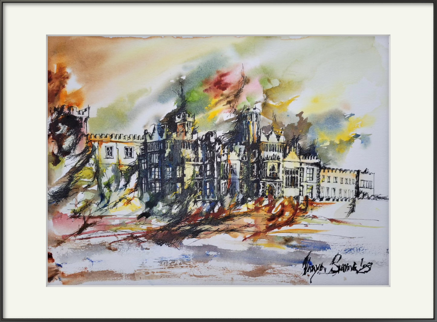 Kylemore Abbey in October