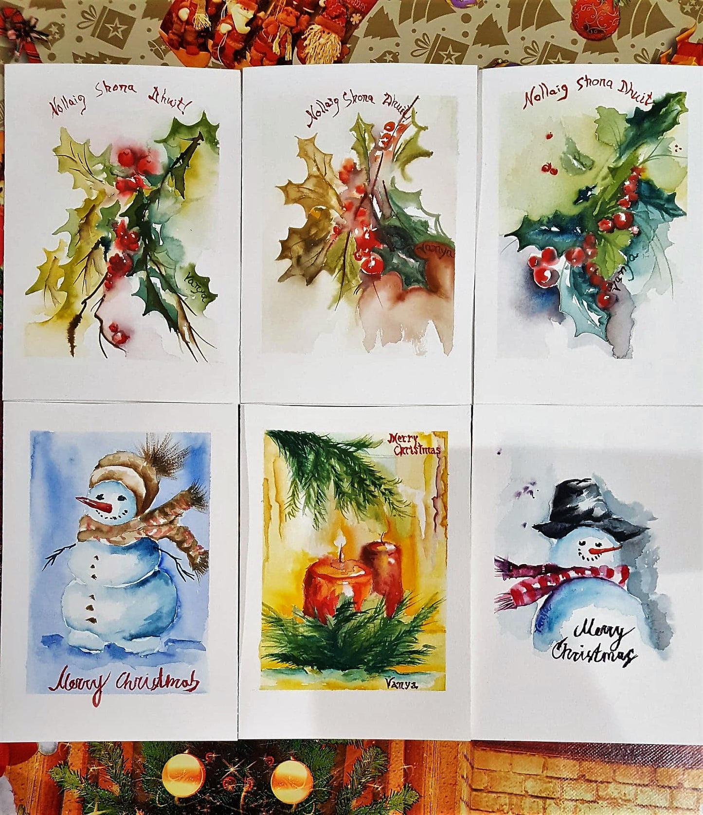 Original watercolour Christmas cards | AVAILABLE TO ORDER