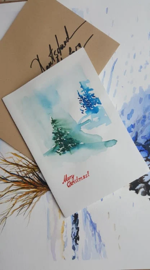 Original watercolour Christmas cards | AVAILABLE TO ORDER