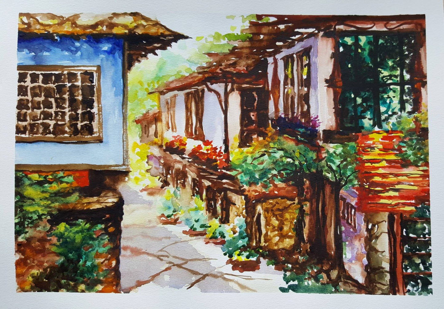 The Blue House in ETAR | LIMITED EDITION GICLÉE PRINT