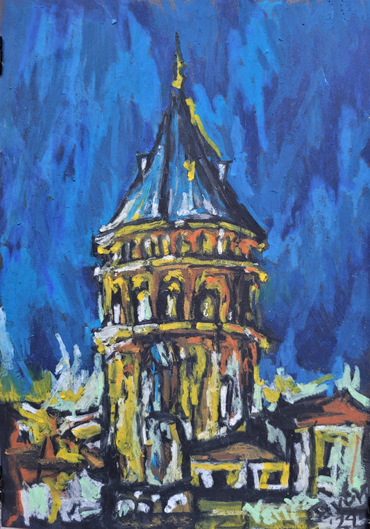 Galata Tower at Night