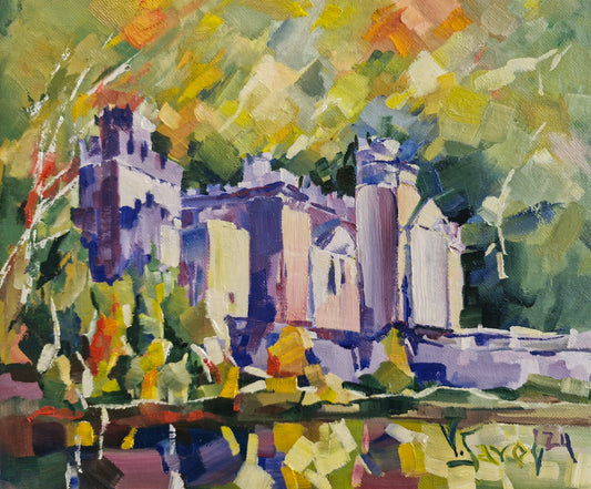 The Last Dance of Autumn Leaves at Kylemore Abbey