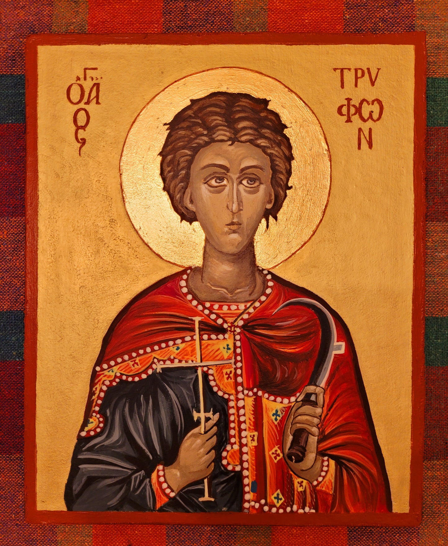 Saint Tryphon of Campsada / Άγιος Τρύφων / Святой мученик Трифон / Свети Трифон Eastern Orthodox Icon