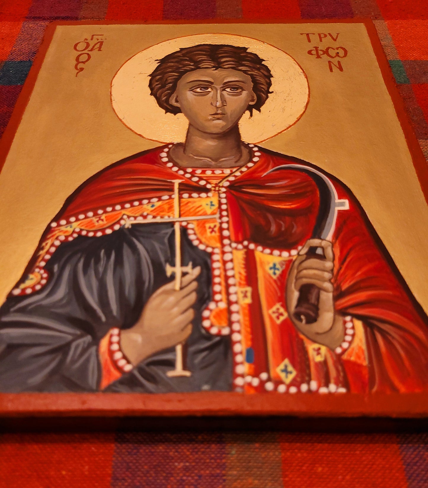 Saint Tryphon of Campsada / Άγιος Τρύφων / Святой мученик Трифон / Свети Трифон Eastern Orthodox Icon