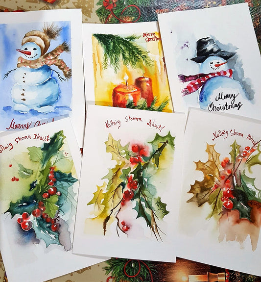 Original watercolour Christmas cards | AVAILABLE TO ORDER